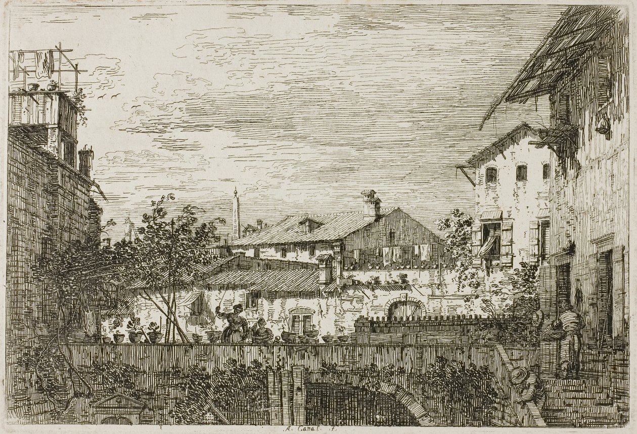 Taras, z Vedute autorstwa Canaletto