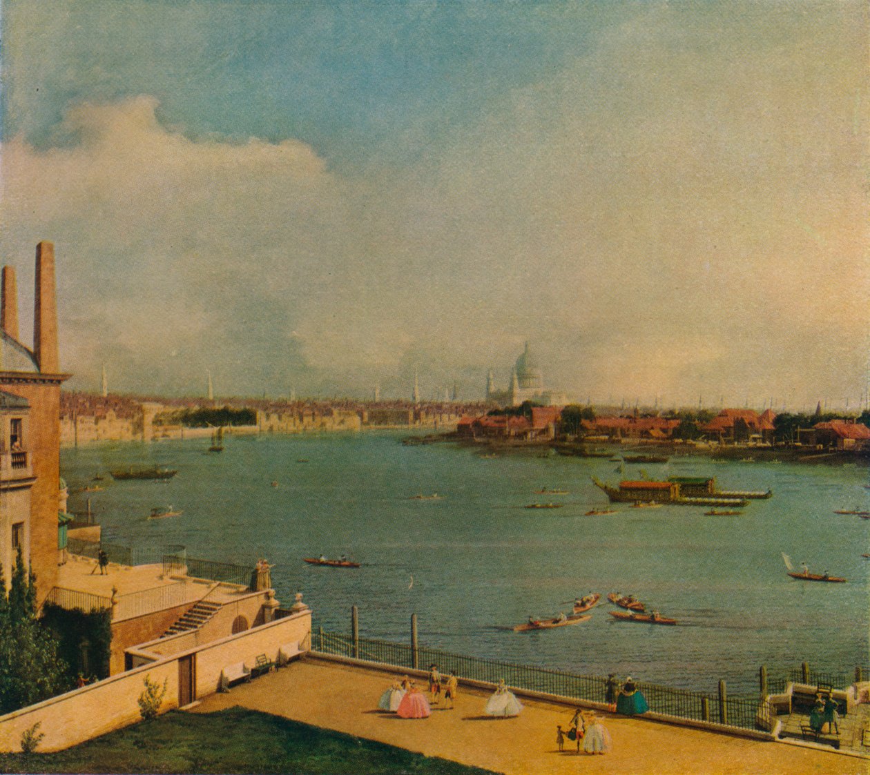 Tamiza z domu Richmond, 1746 autorstwa Giovanni Antonio Canal