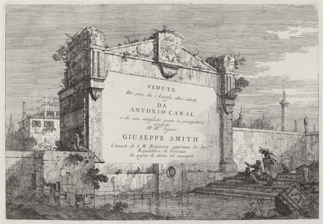 Tabliczka tytułowa autorstwa Canaletto