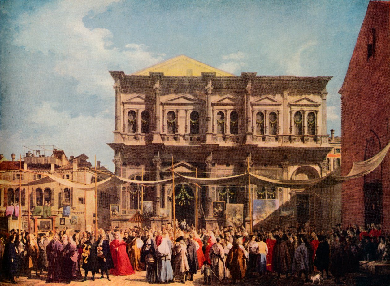 Wenecja: Święto Świętego Rocha, 1735, 1938 autorstwa Giovanni Antonio Canal