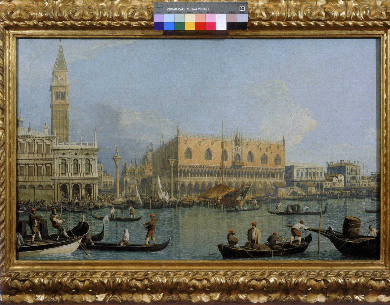 Widok na Pałac Dożów w Wenecji autorstwa Giovanni Antonio Canal