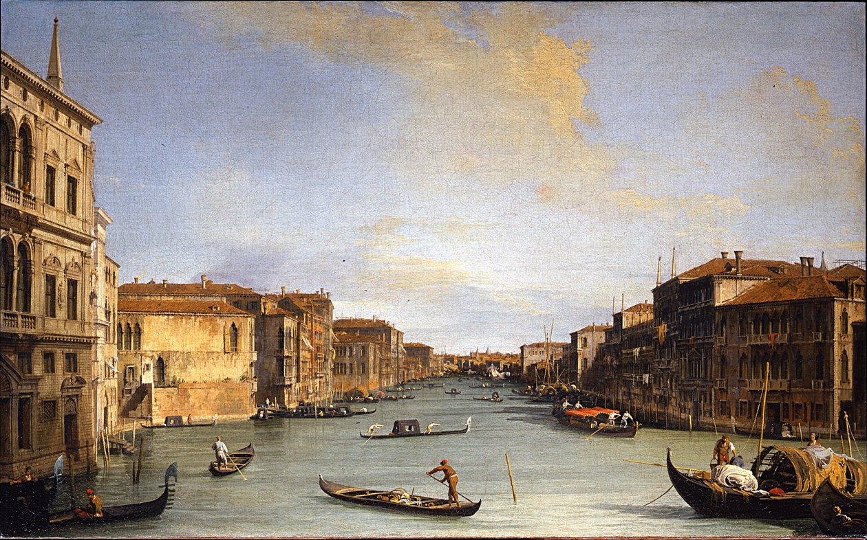 Widok na Canal Grande, 1726-1728 autorstwa Giovanni Antonio Canal
