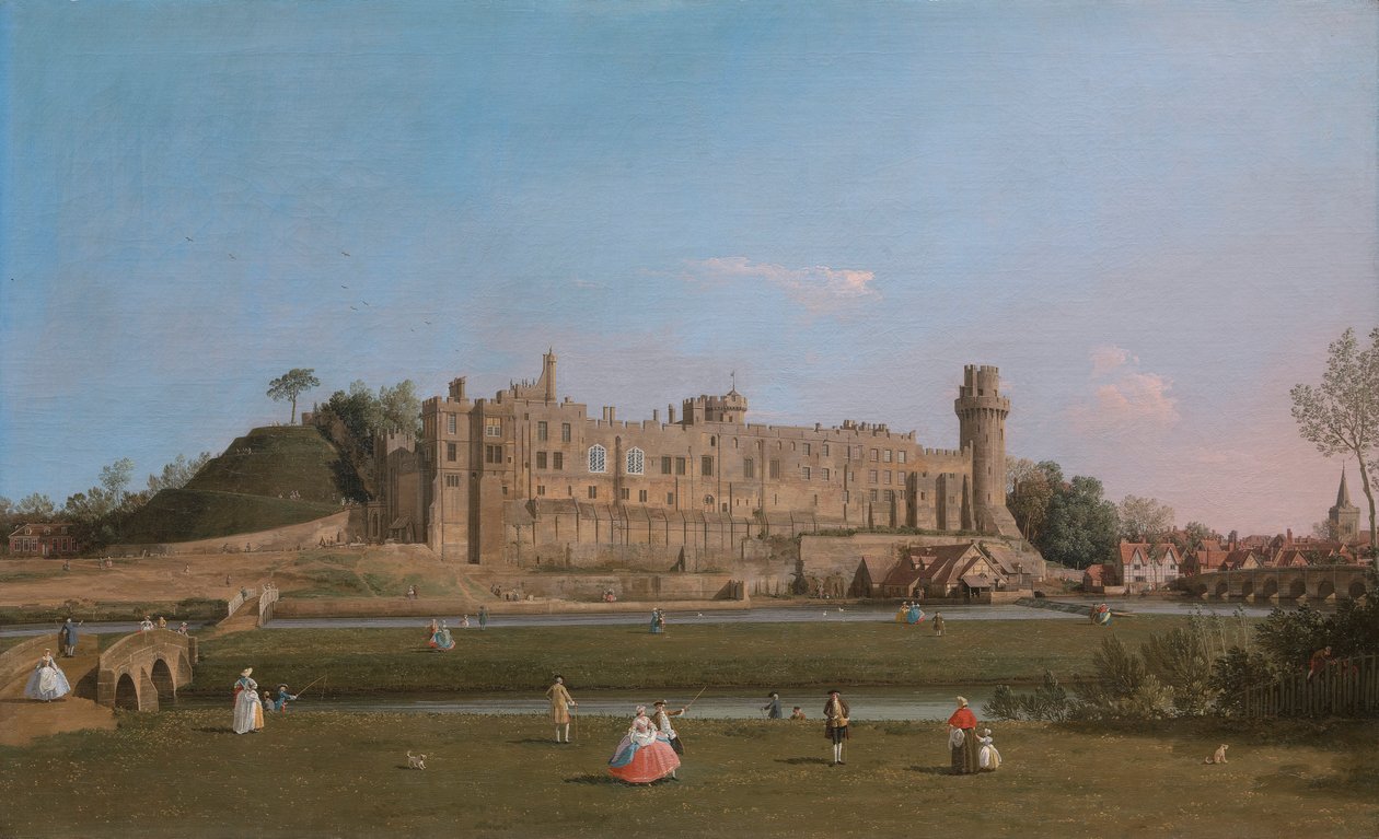 Zamek Warwicka autorstwa Canaletto