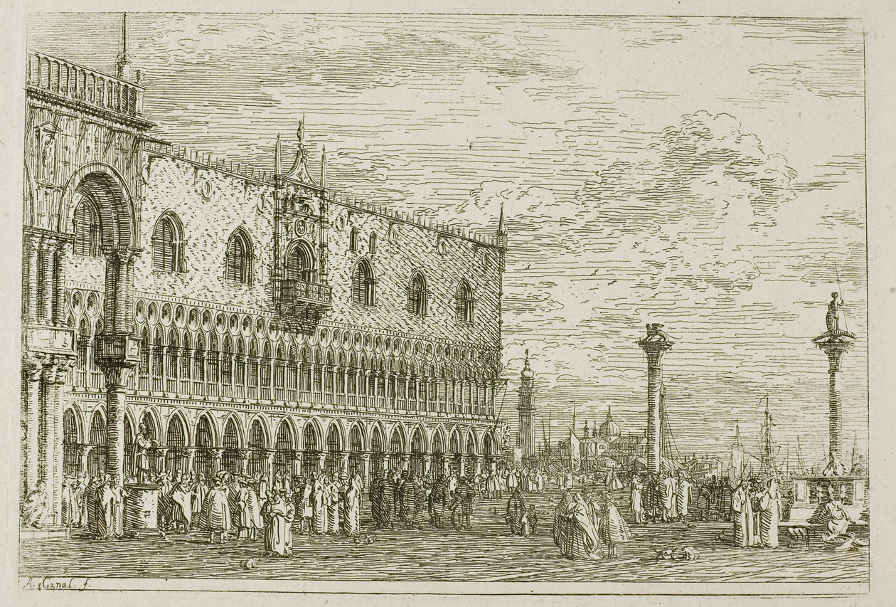 w Piera del Band V, z Vedute autorstwa Canaletto