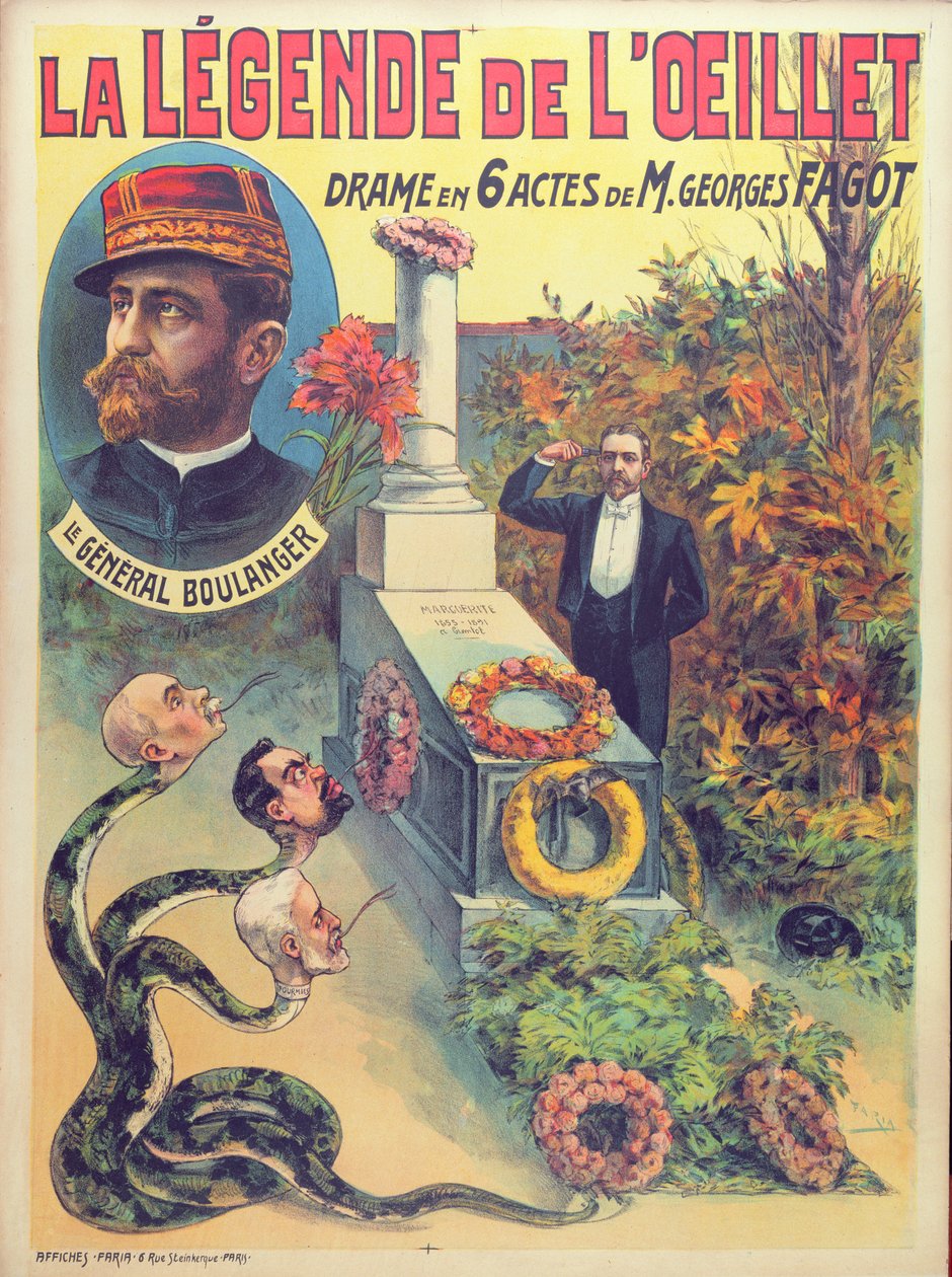 Plakat reklamujący sztukę Georgesa Fagota „La legende de L