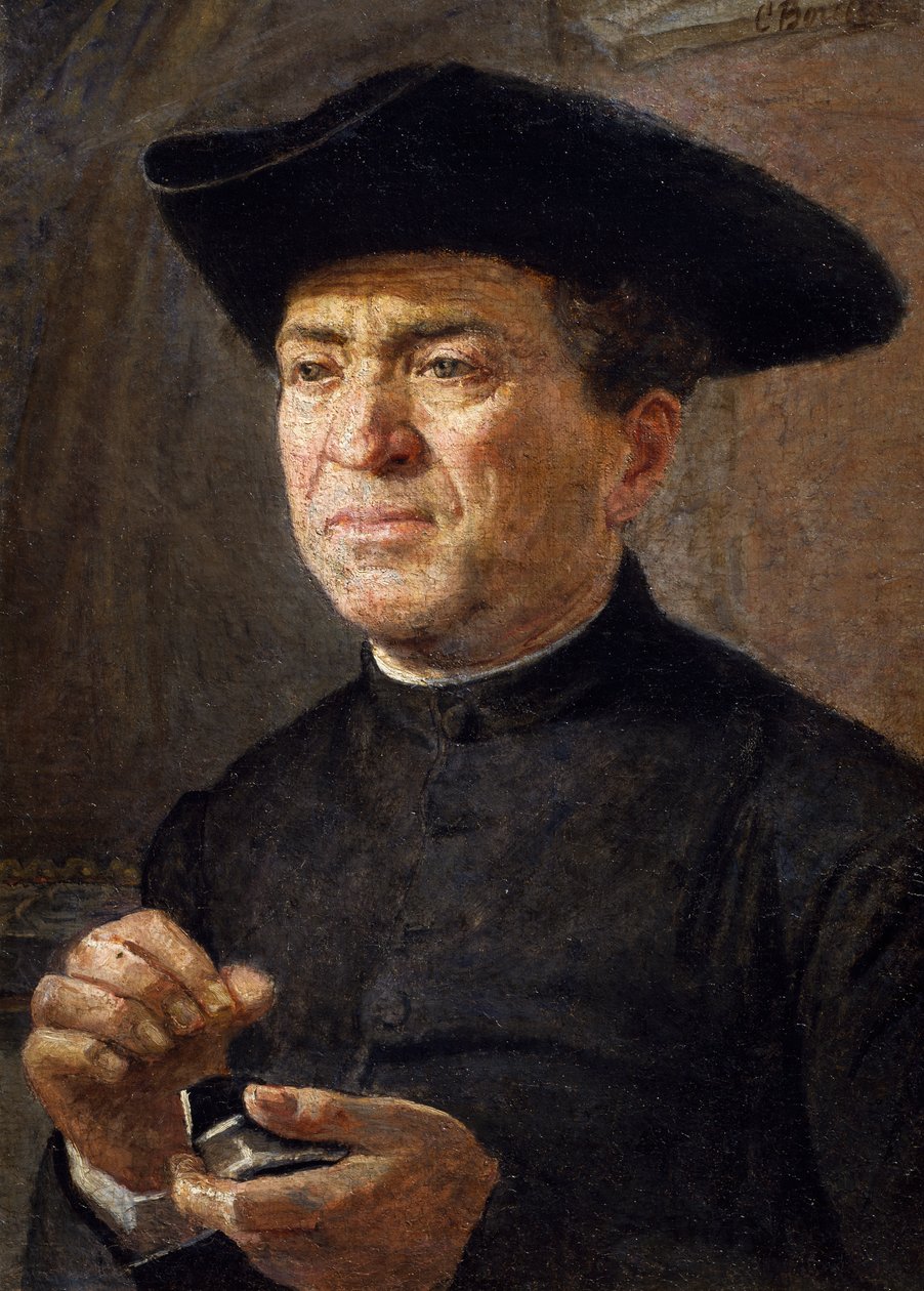 Szczypta tabaki, obraz Canuto Borelli (1852-1928), Włochy autorstwa Canuto Borelli