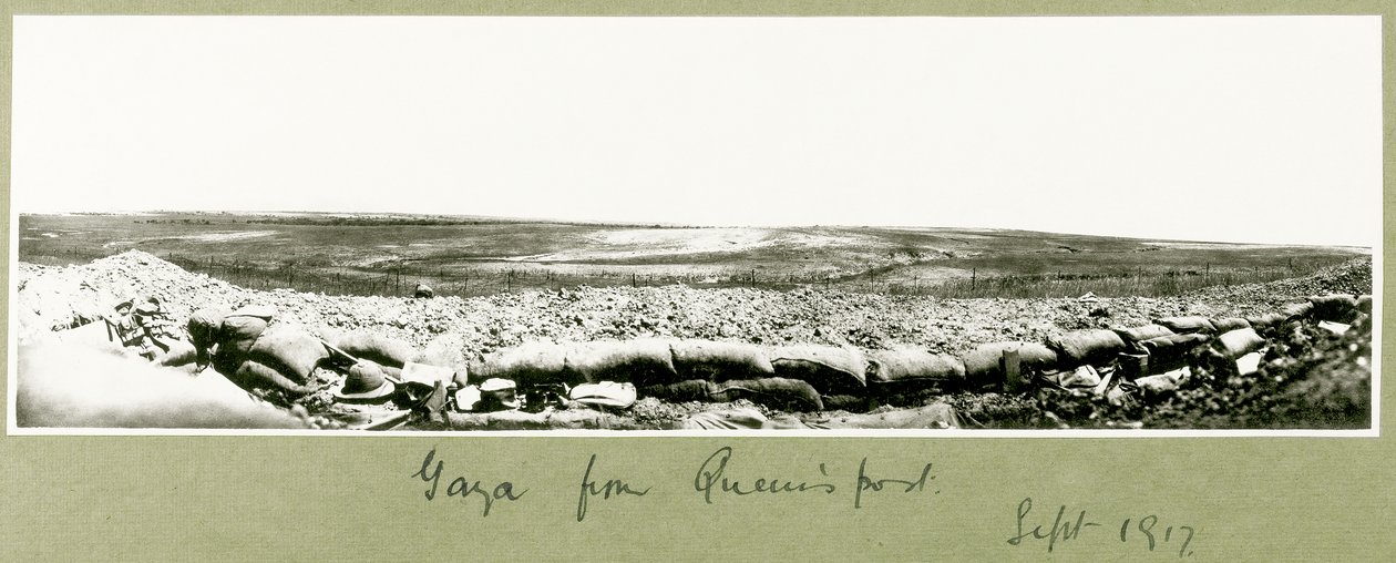 Gaza z poczty królowej, wrzesień 1917 autorstwa Capt. Arthur Rhodes