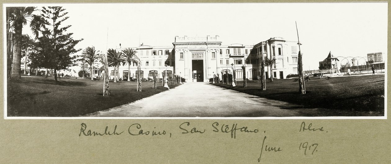 Kasyno Ramleh, San Stefano, czerwiec 1917 r. autorstwa Capt. Arthur Rhodes