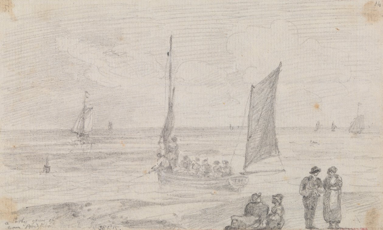 Impreza w pobliżu Brighton Beach, 18 września 1815 r autorstwa Capt. Thomas Hastings