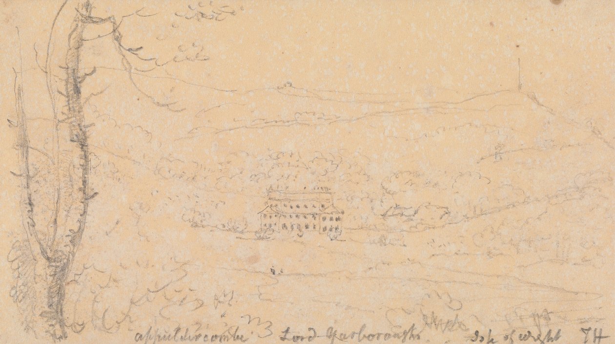 Appuldurcombe, Lord Yarborough, Isle of Wight autorstwa Capt. Thomas Hastings
