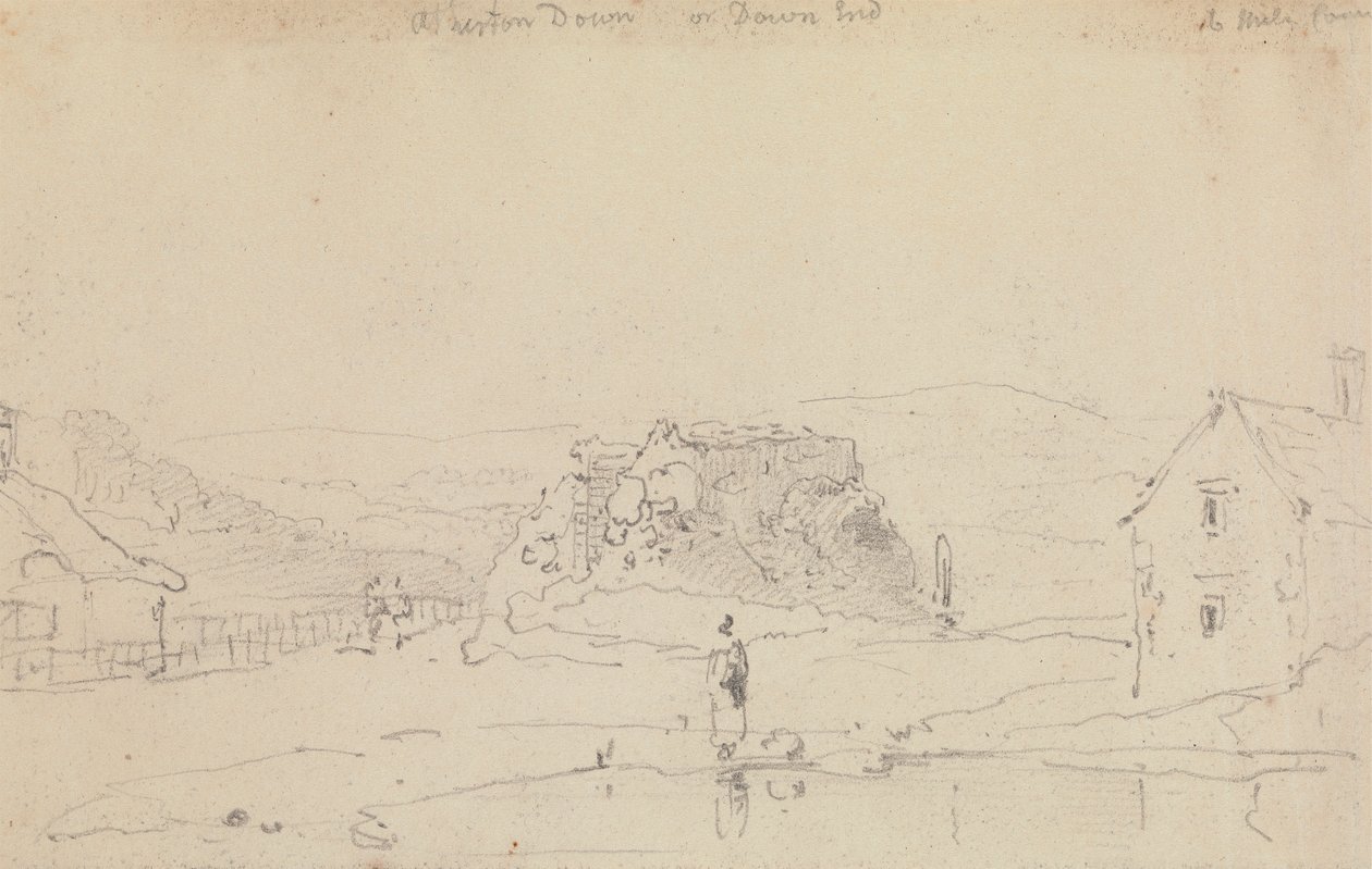 Arreton Down lub Down End, wyspa Wight autorstwa Capt. Thomas Hastings