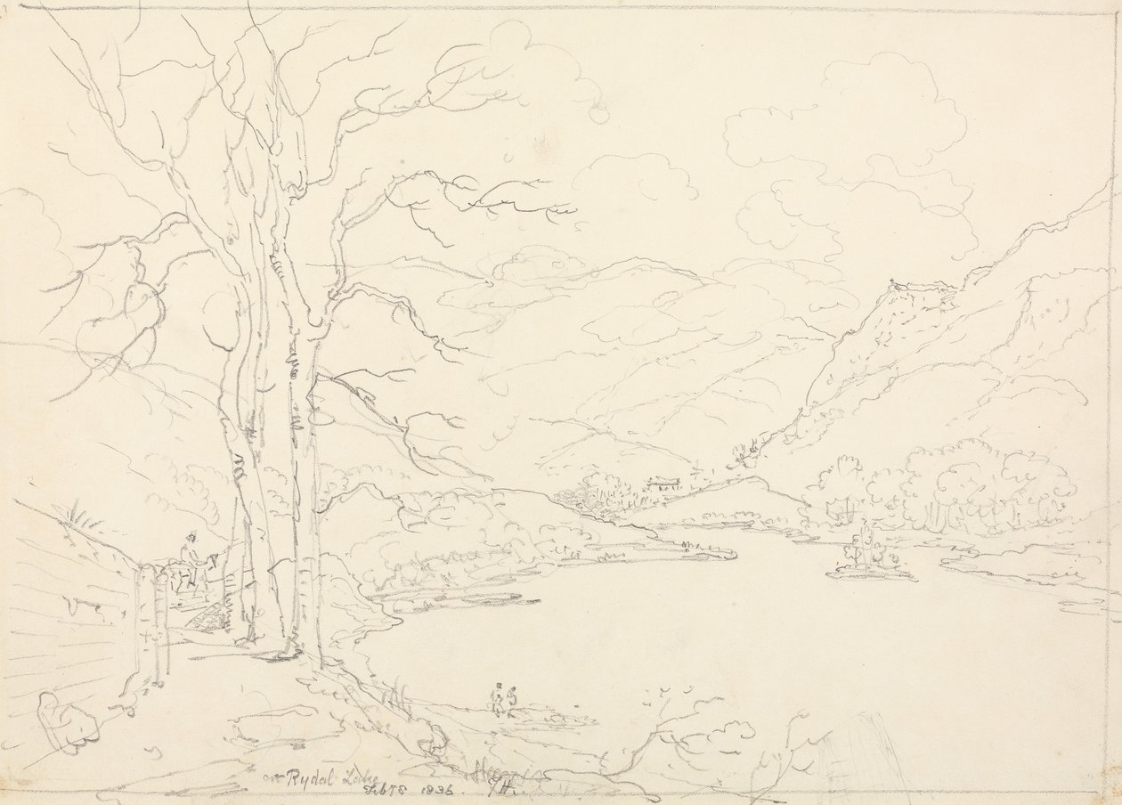 Nad jeziorem Rydal, 8 lutego 1836 r autorstwa Capt. Thomas Hastings