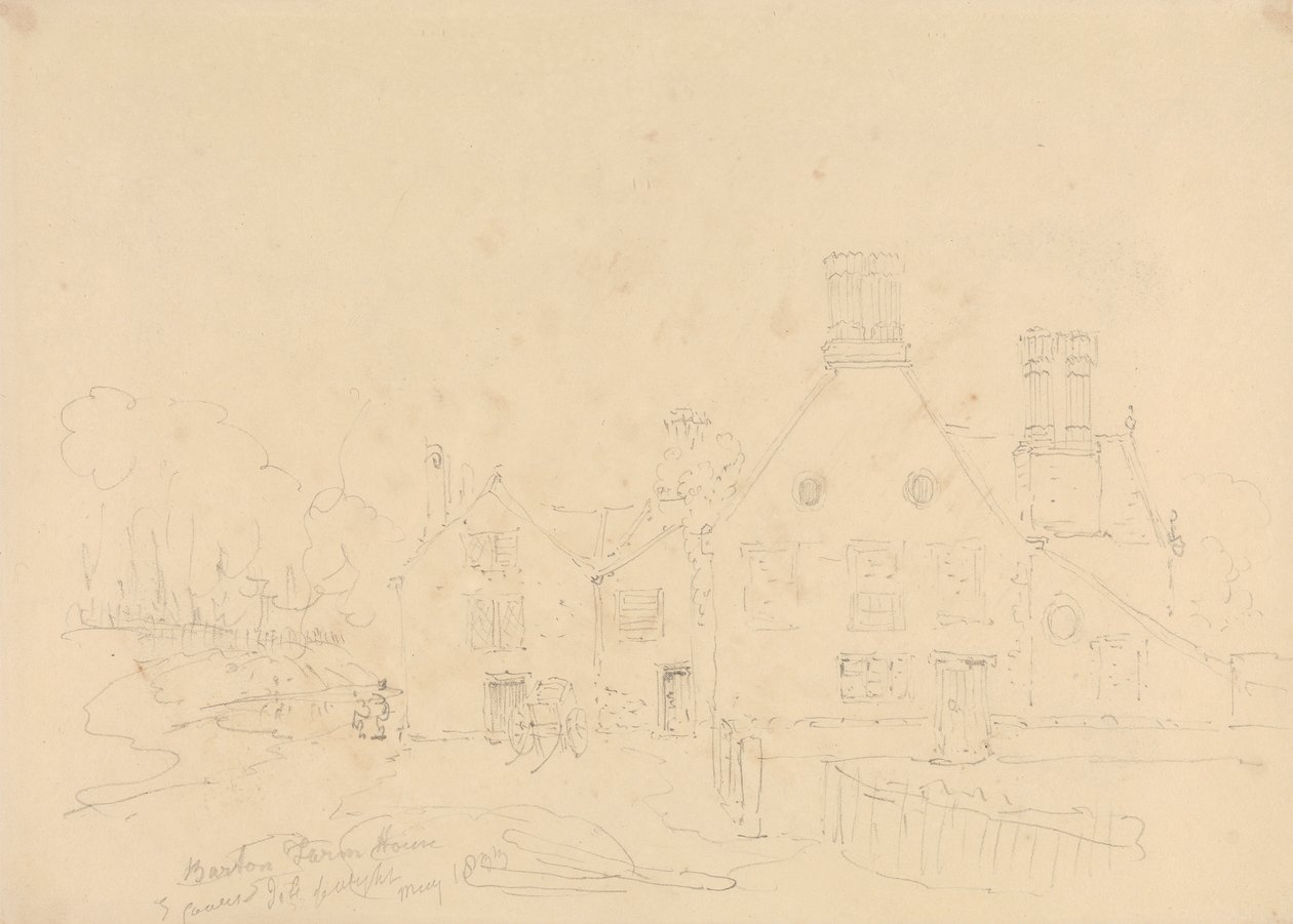 Barton Farm House, East Cowes, Isle of Wight, maj 1833 autorstwa Capt. Thomas Hastings