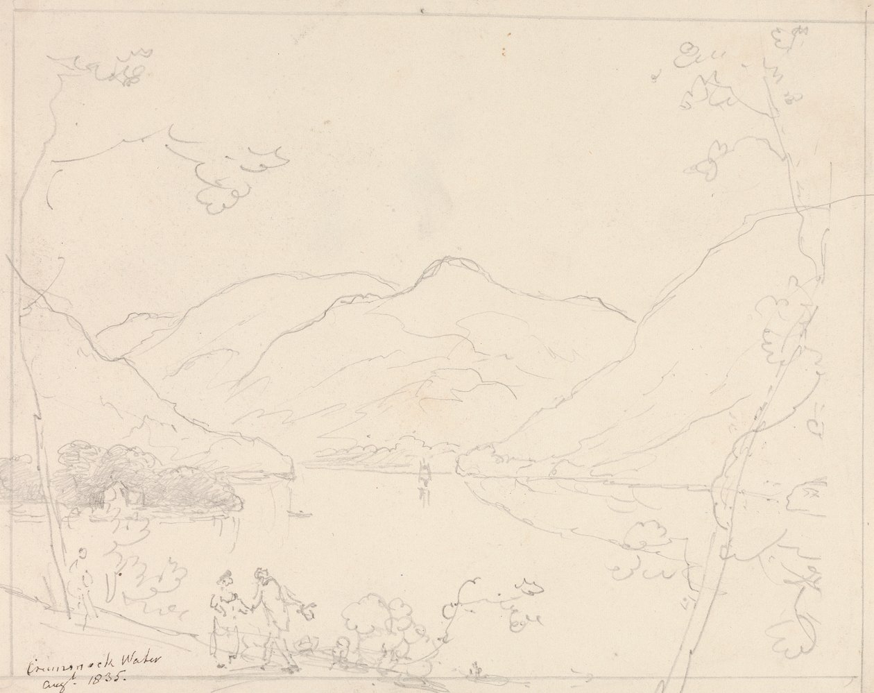 Crummock Water, sierpień 1835 autorstwa Capt. Thomas Hastings