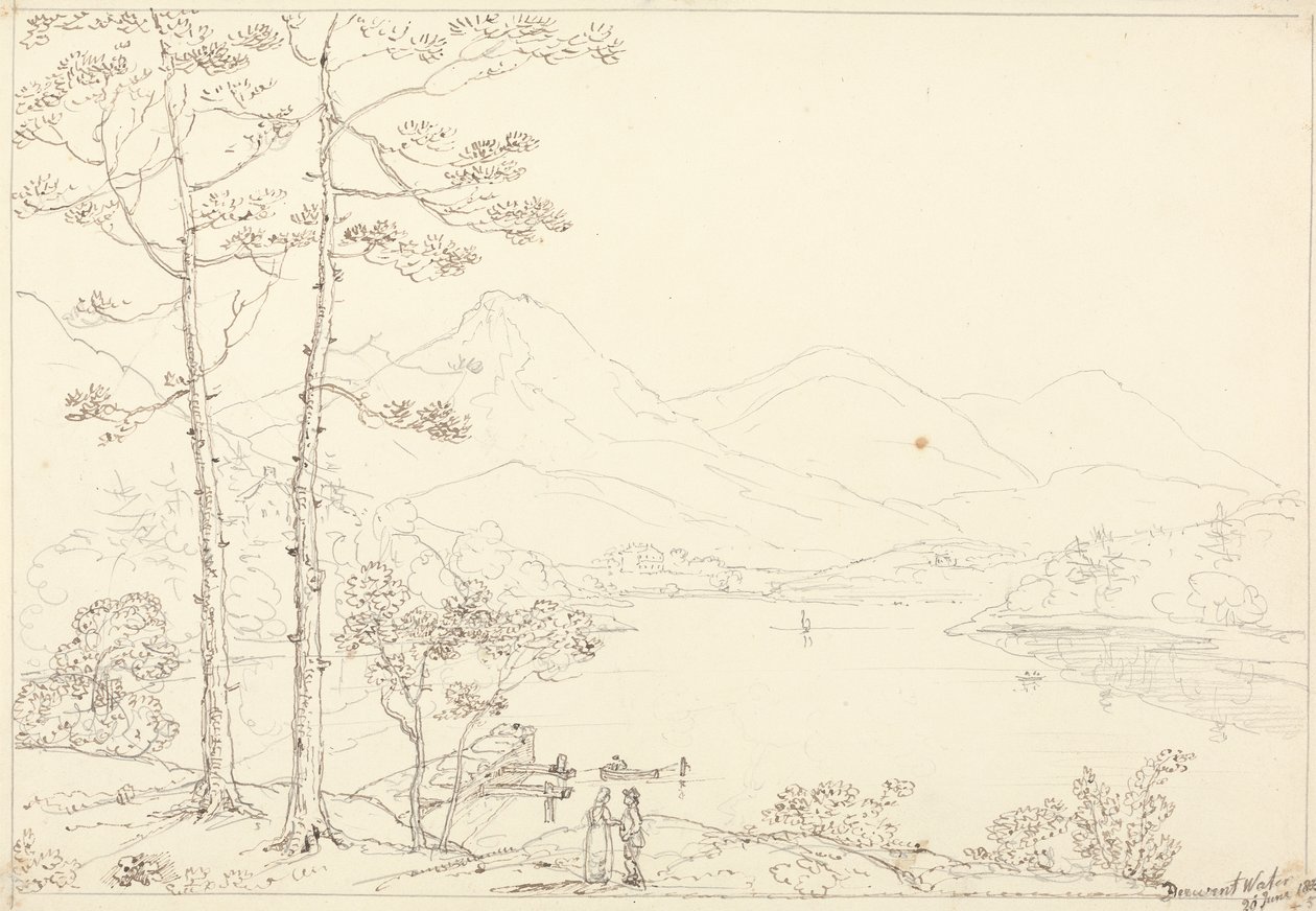 Woda Derwenta, 20 czerwca 1835 autorstwa Capt. Thomas Hastings