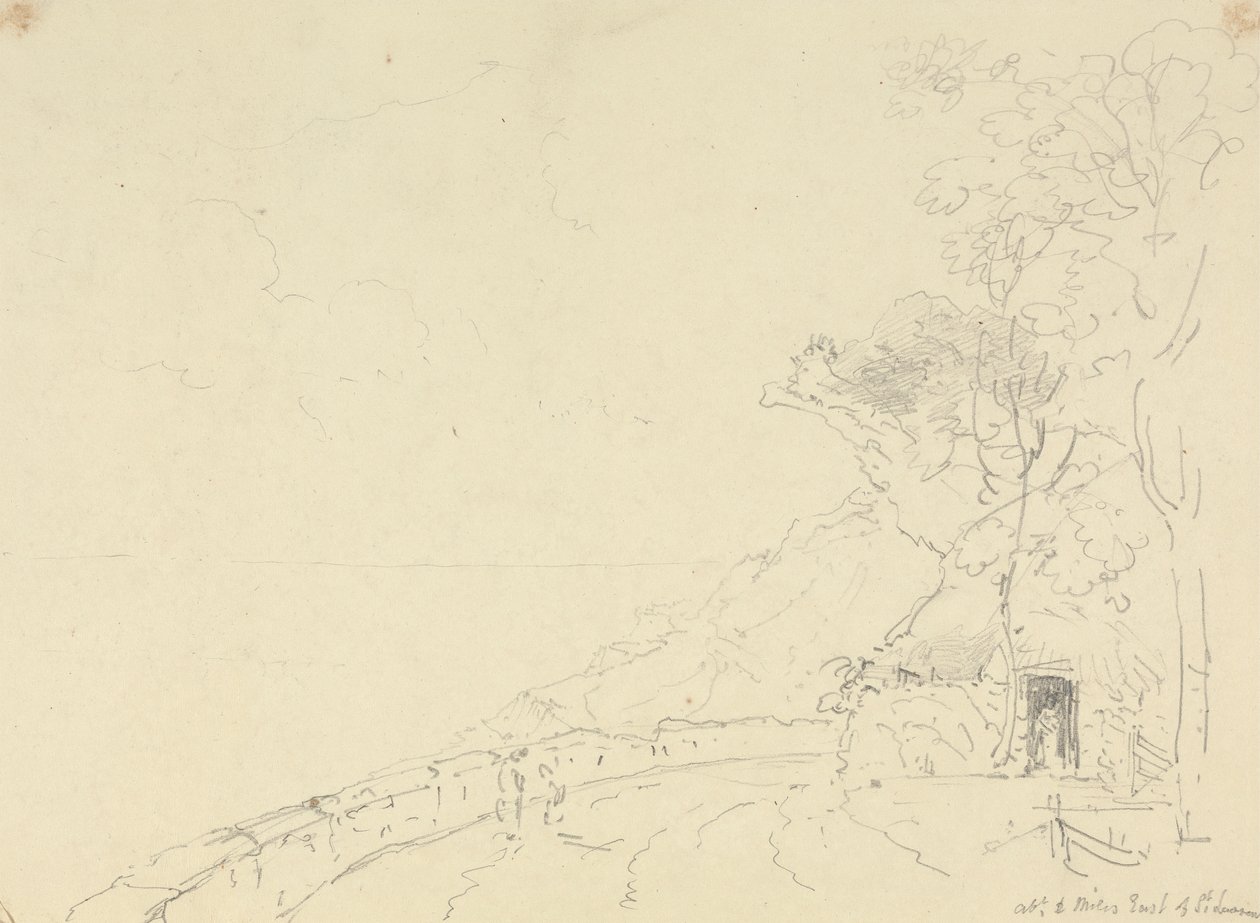 Na wschód od Saint Lawrence, Isle of Wight autorstwa Capt. Thomas Hastings