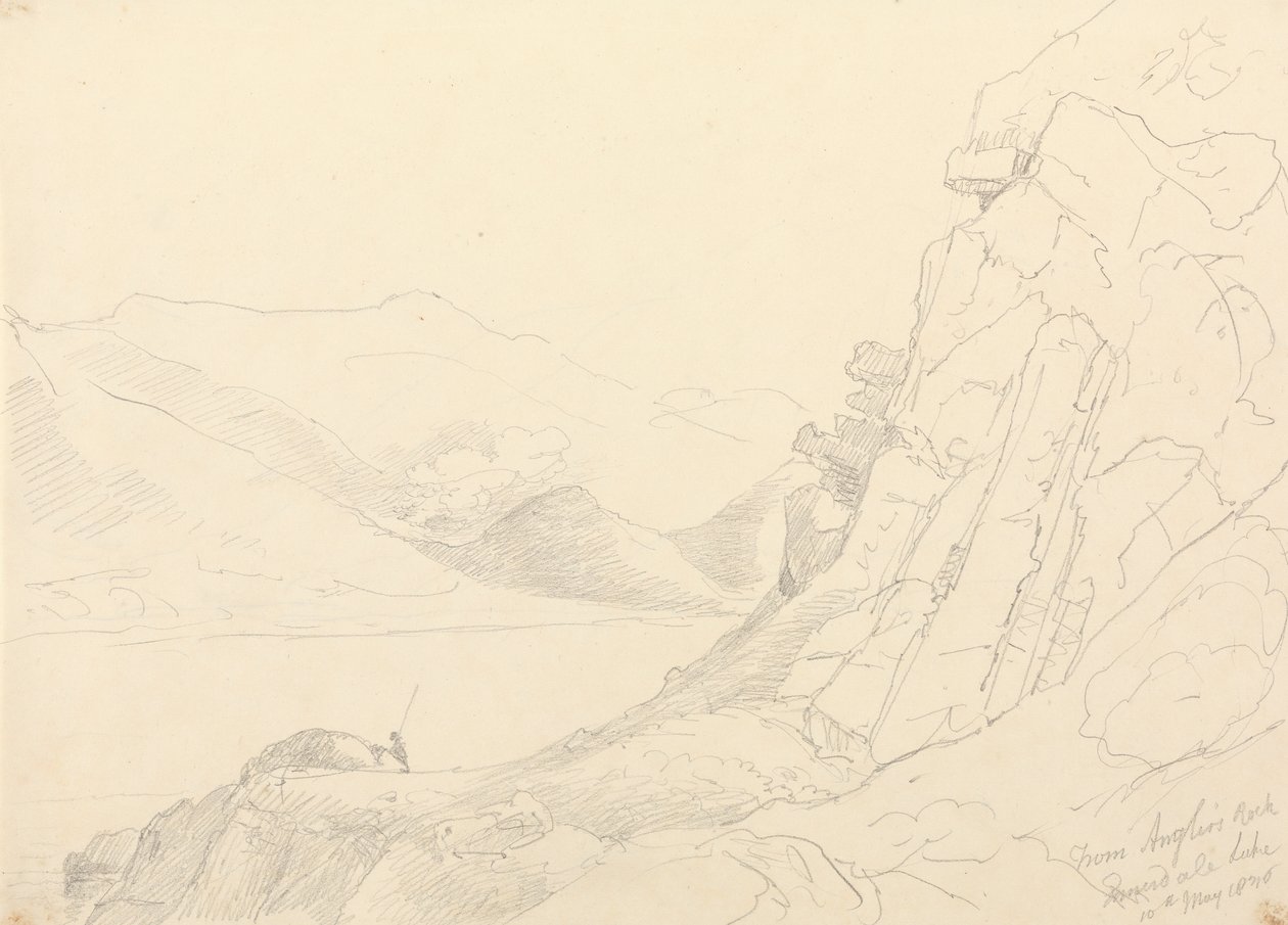 Z Anglers Rock, jezioro Ennerdale, 10 maja 1836 r autorstwa Capt. Thomas Hastings