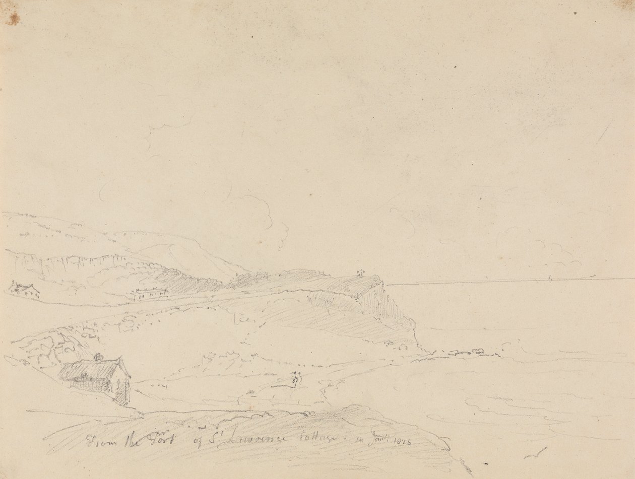 Z portu św. Wawrzyńca, 14 stycznia 1826 r autorstwa Capt. Thomas Hastings
