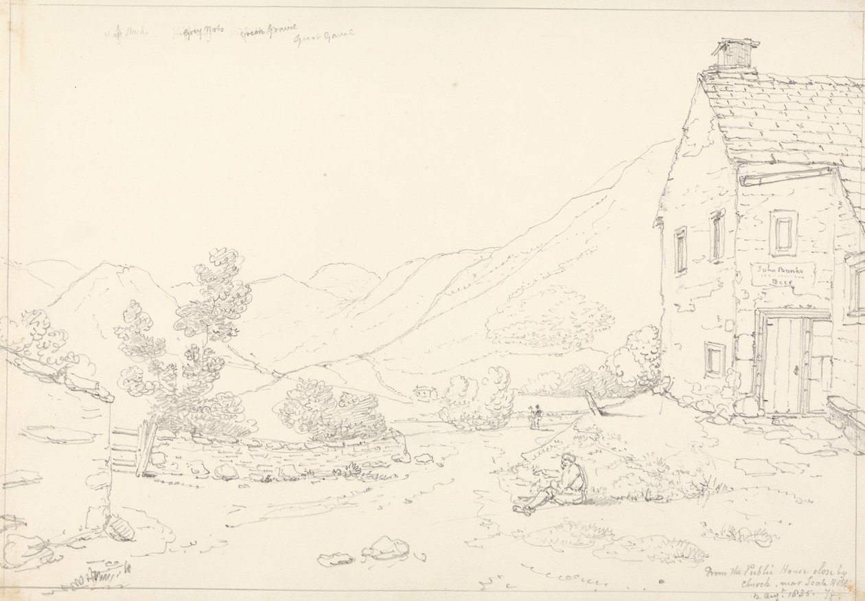 Z Domu Publicznego w pobliżu Scale Hill, 2 sierpnia 1835 r autorstwa Capt. Thomas Hastings