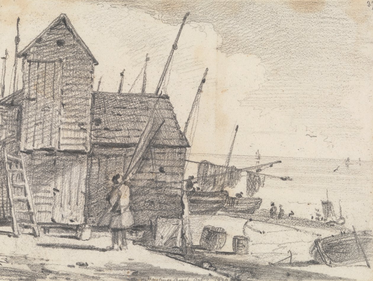 Plaża Hastings, 7 października 1820 r autorstwa Capt. Thomas Hastings