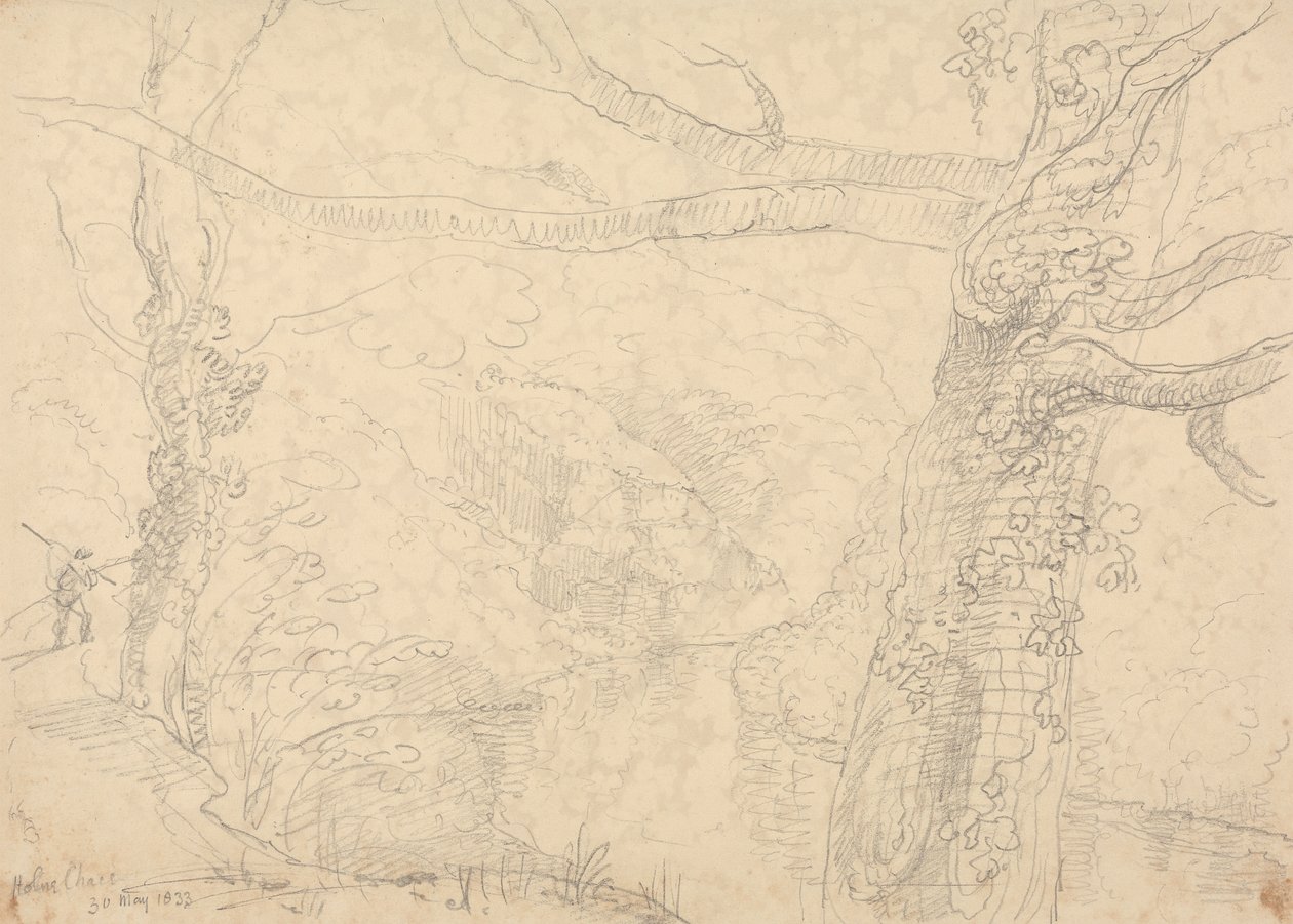 Holne Chase, 30 maja 1833 autorstwa Capt. Thomas Hastings