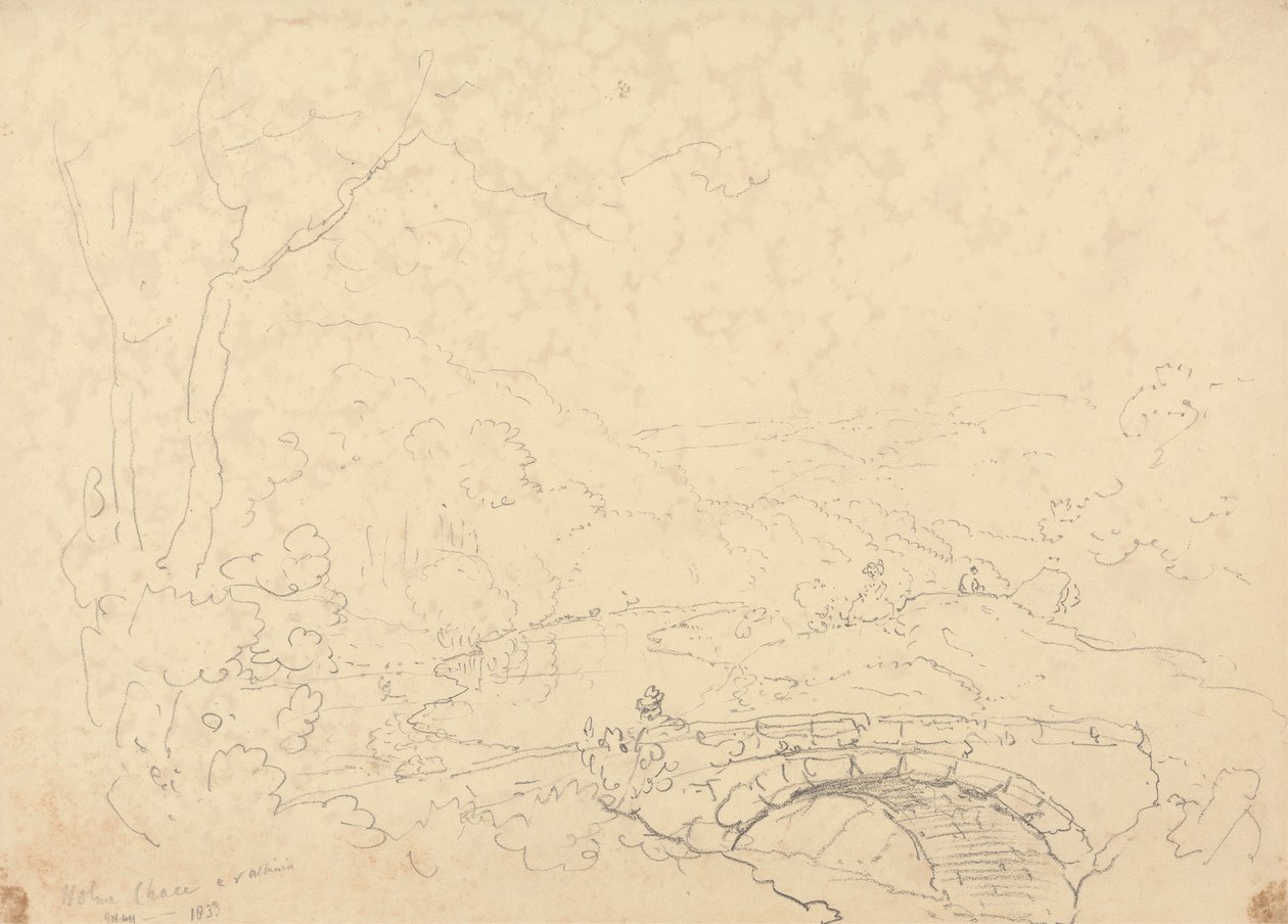 Holne Chase, maj 1833 autorstwa Capt. Thomas Hastings
