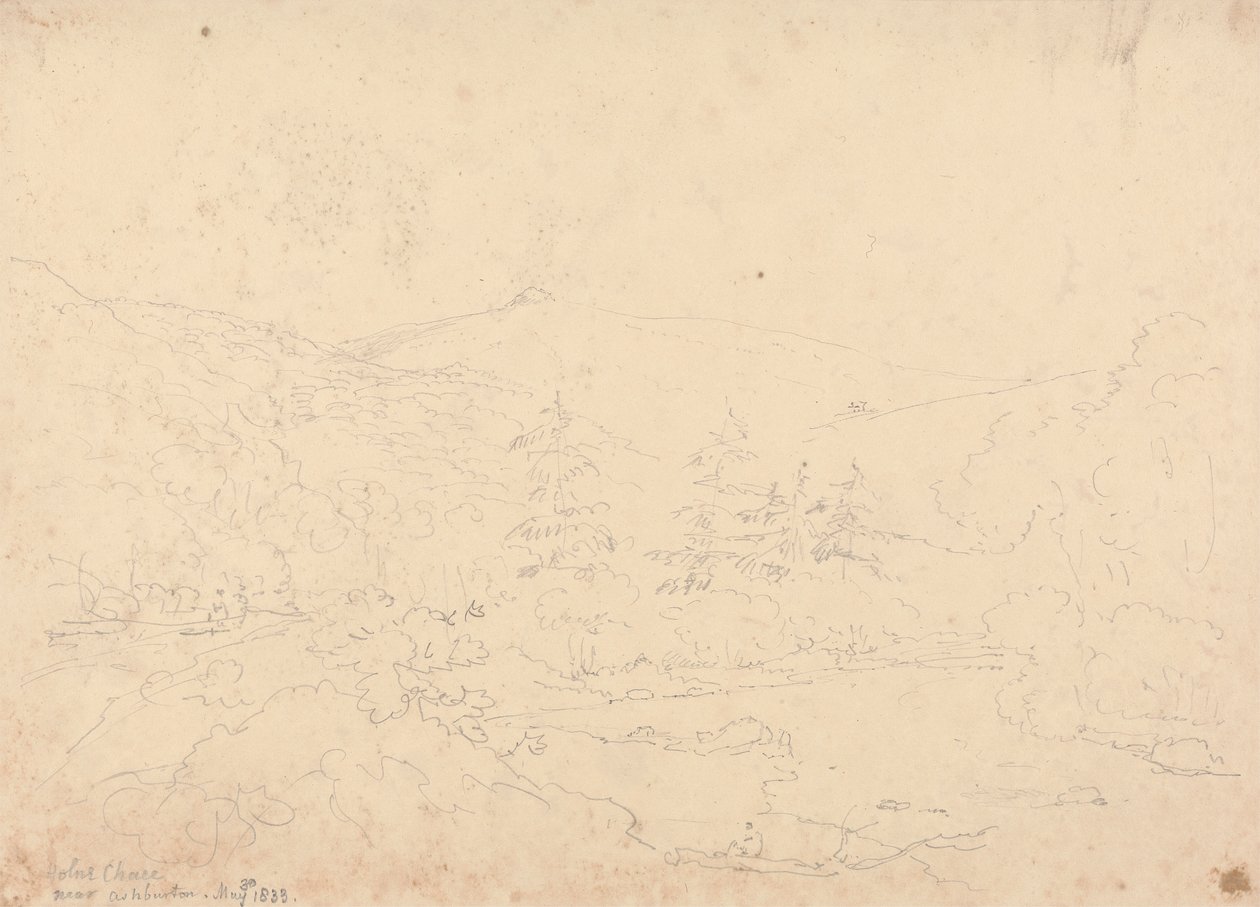 Holne Chase w pobliżu Ashburton, 30 maja 1833 r autorstwa Capt. Thomas Hastings