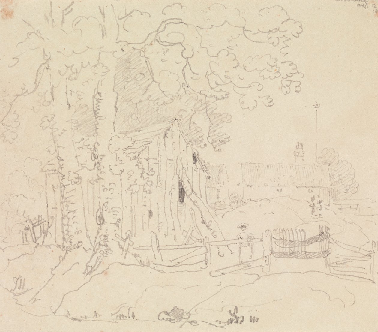 W Calbourne, Isle of Wight, 12 sierpnia 1829 autorstwa Capt. Thomas Hastings
