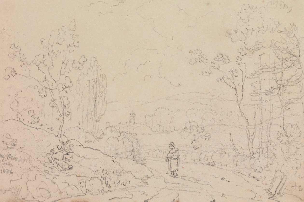 Niedaleko Newport, Isle of Wight, luty 1826 autorstwa Capt. Thomas Hastings