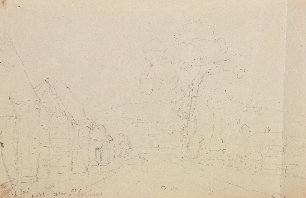 W pobliżu św. Wawrzyńca, 14 stycznia 1826 r autorstwa Capt. Thomas Hastings