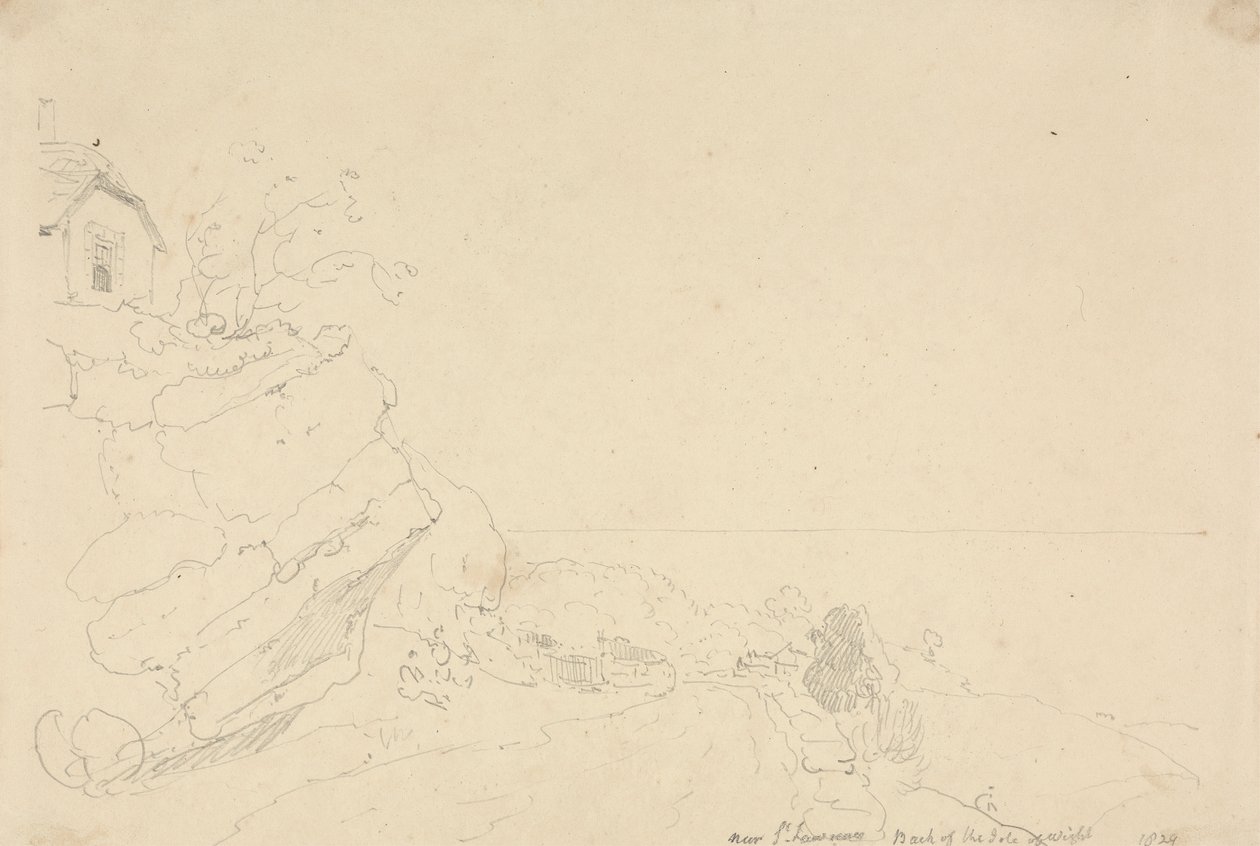 W pobliżu Saint Lawrence, Isle of Wight autorstwa Capt. Thomas Hastings