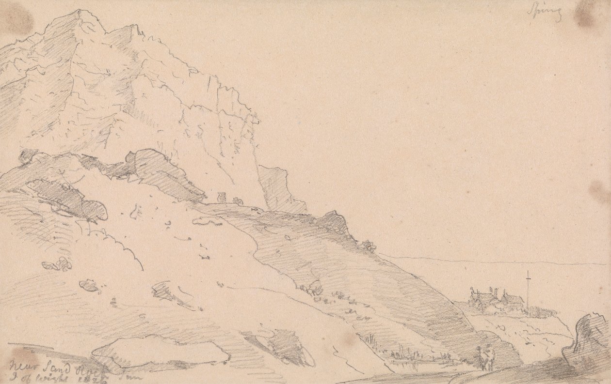 W pobliżu Sandrock Inn, Isle of Wight autorstwa Capt. Thomas Hastings