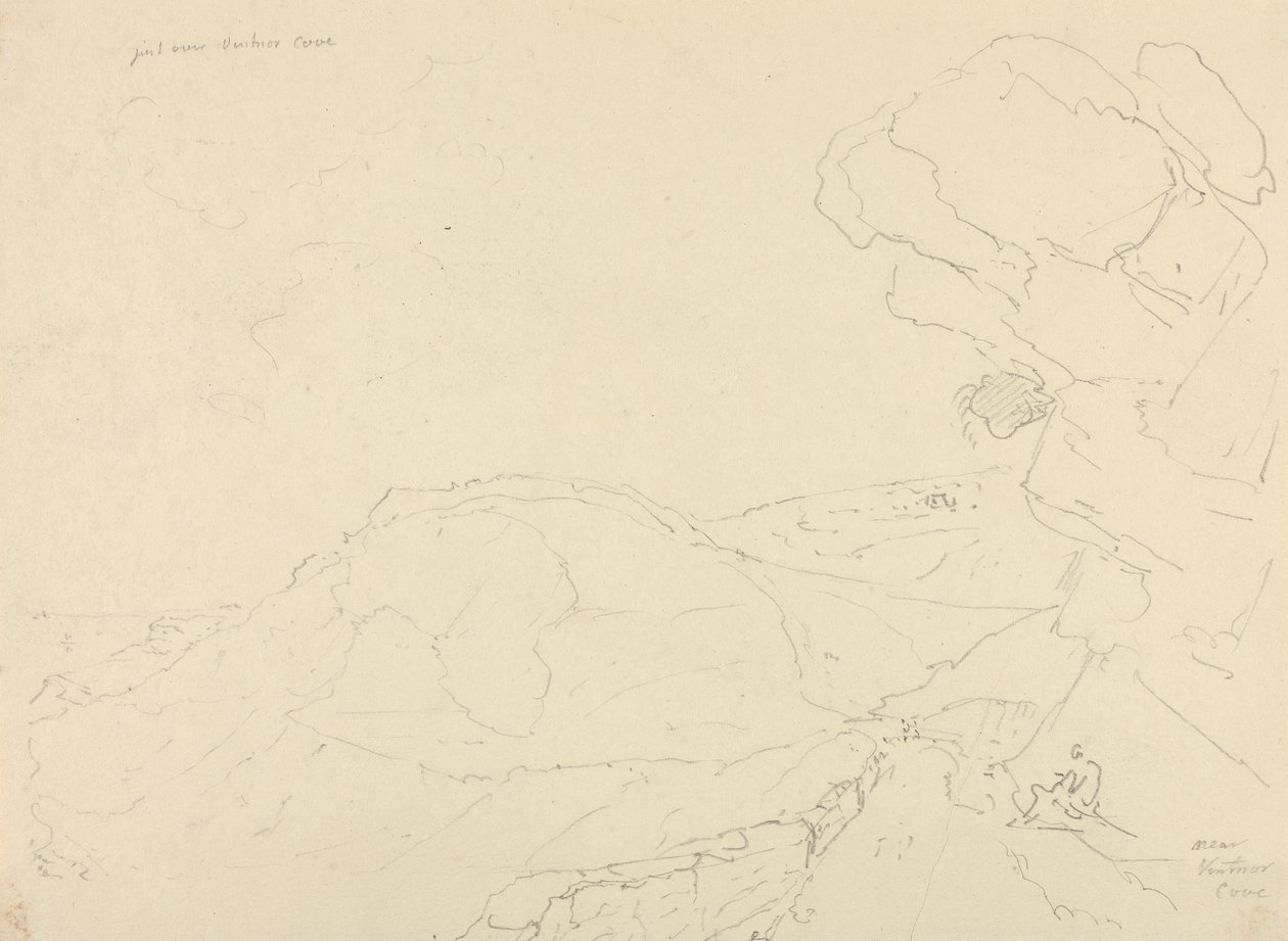 W pobliżu Ventnor Cove, wyspa Wight autorstwa Capt. Thomas Hastings