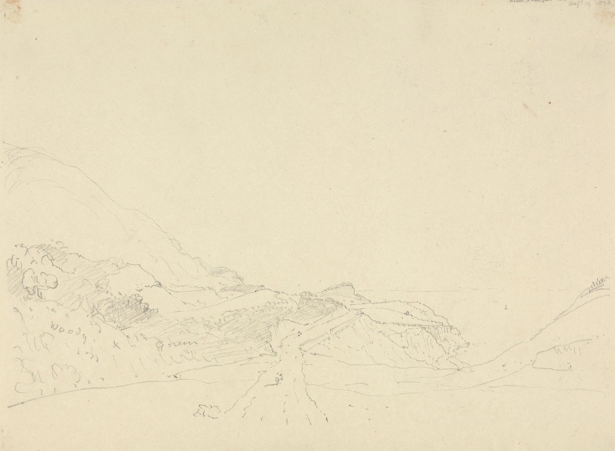 W pobliżu Ventnor Down, 19 sierpnia 1826 r autorstwa Capt. Thomas Hastings