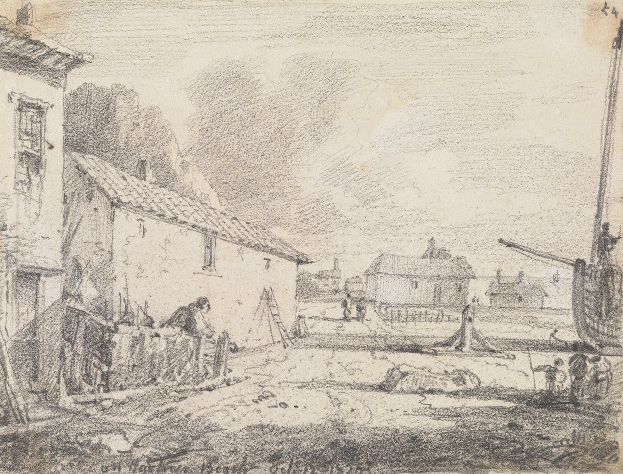 Na plaży Hastings, 12 października 1820 r autorstwa Capt. Thomas Hastings