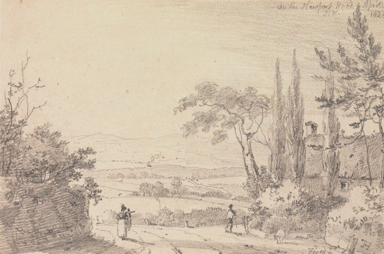 Na Newport Road, kwiecień 1826 autorstwa Capt. Thomas Hastings