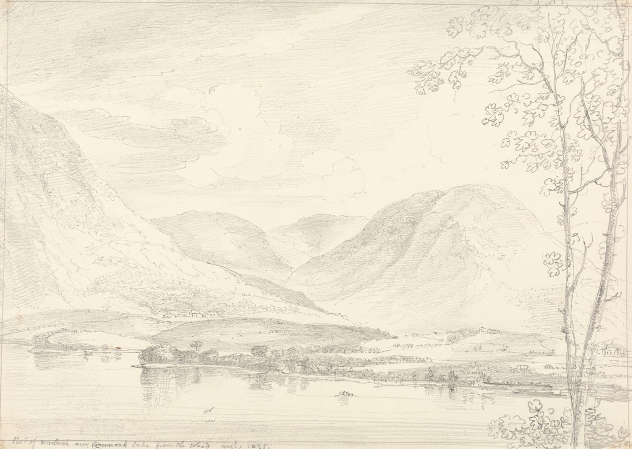 Część Mellbreak nad jeziorem Crummock, 1 sierpnia 1835 r autorstwa Capt. Thomas Hastings