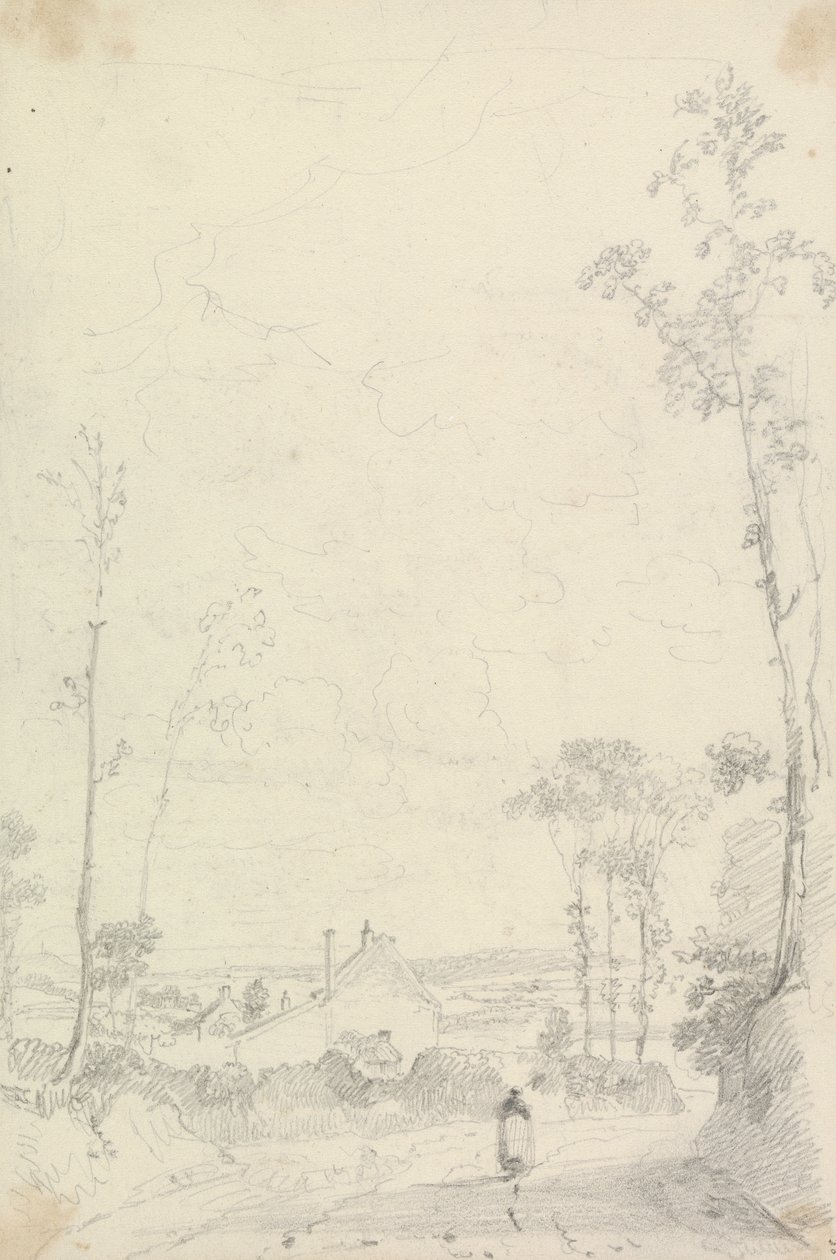Szkic domu wzdłuż Heathland Road autorstwa Capt. Thomas Hastings