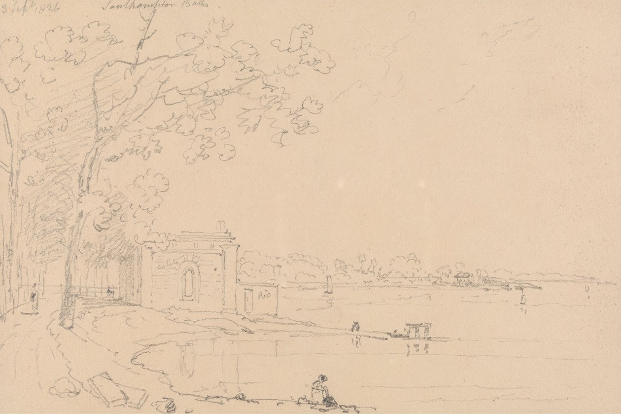 Łaźnie Southampton, 3 września 1826 autorstwa Capt. Thomas Hastings