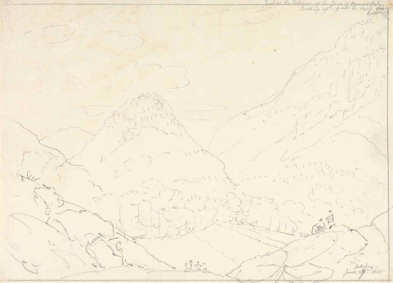 Szczęki Borrowdale, sobota 27 czerwca 1835 autorstwa Capt. Thomas Hastings