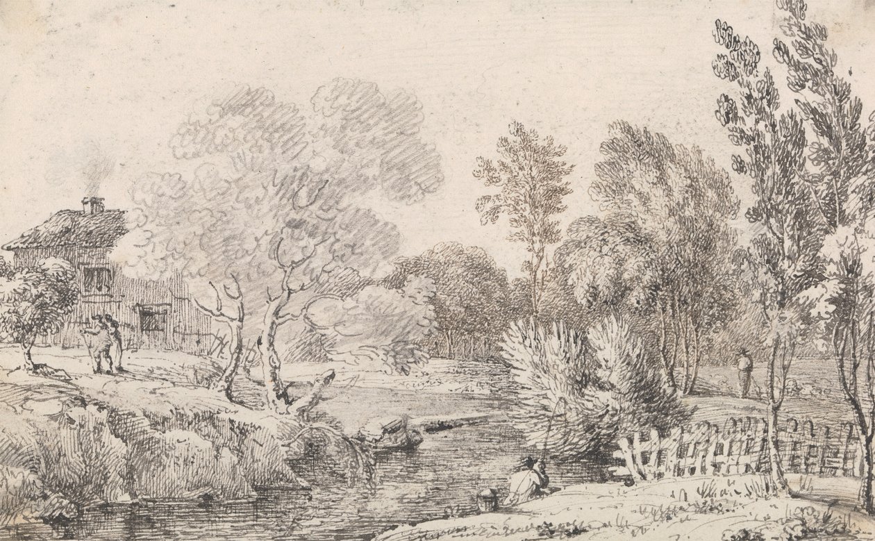 Widok na wyspę Mayo, Cheshunt, 23 maja autorstwa Capt. Thomas Hastings