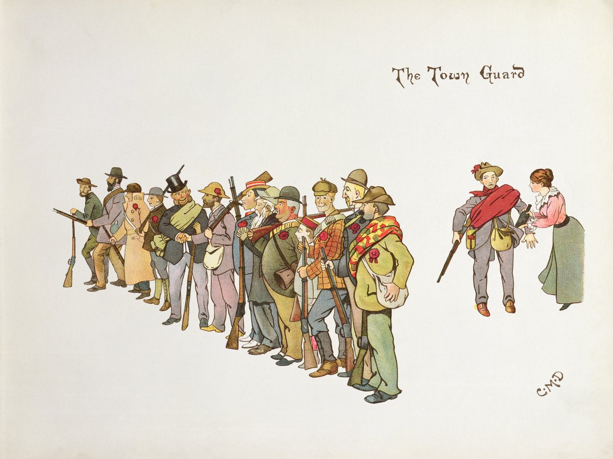 Straż Miejska, z „The Leaguer of Ladysmith”, 1900 autorstwa Captain Clive Dixon