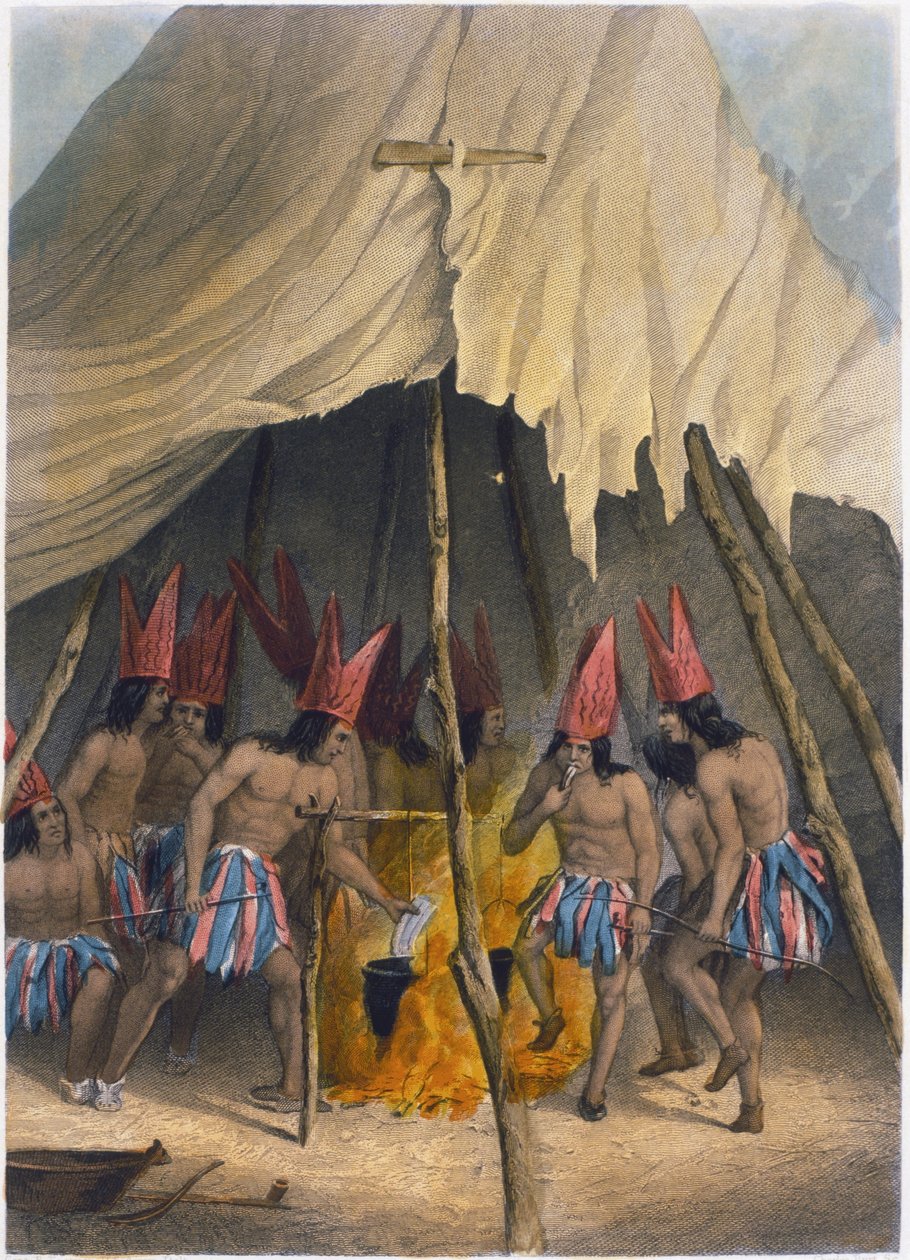 Taniec do olbrzyma, 1853 autorstwa Captain Seth Eastman