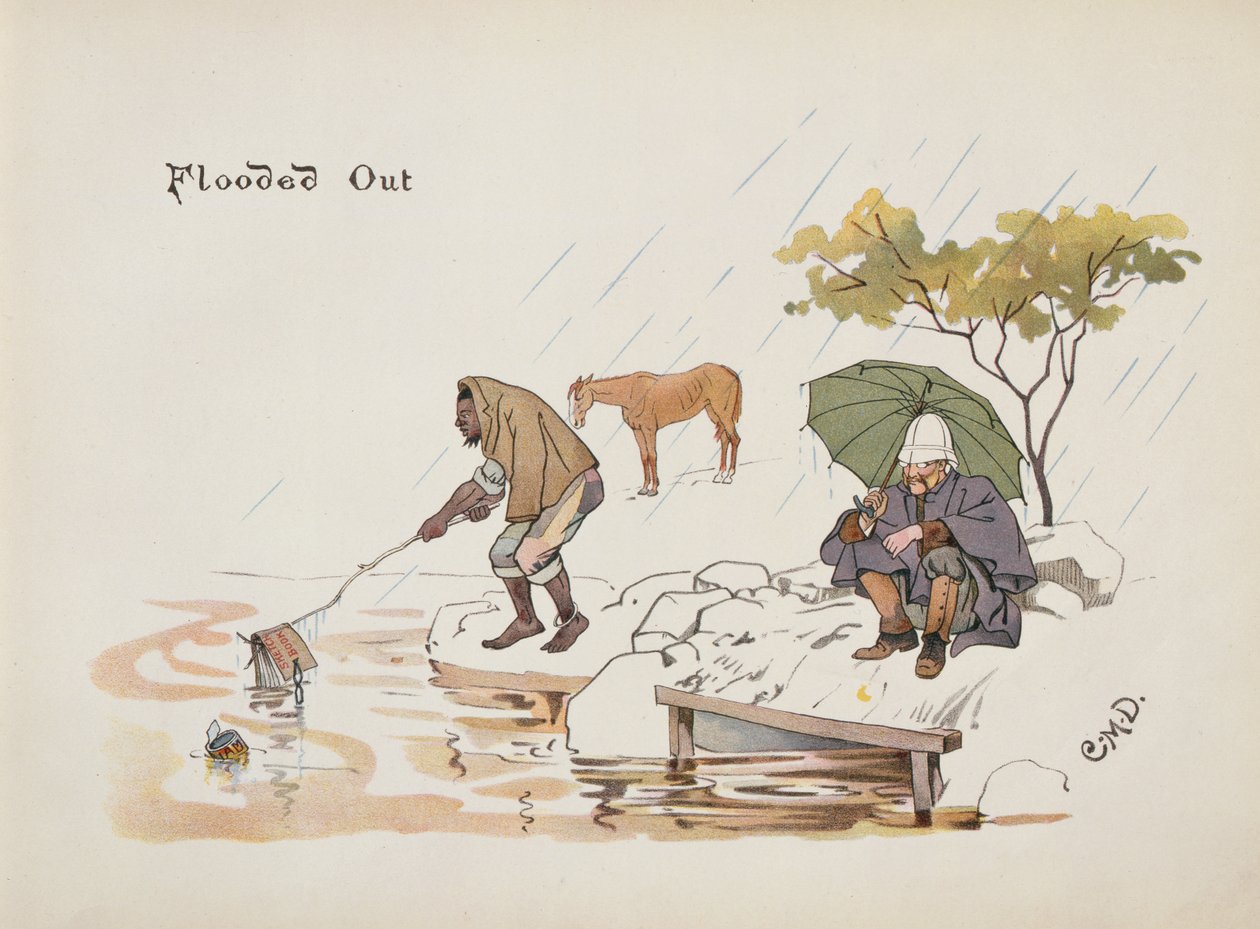 Zalane, z The Leaguer of Ladysmith, 1900 autorstwa Captain Clive Dixon