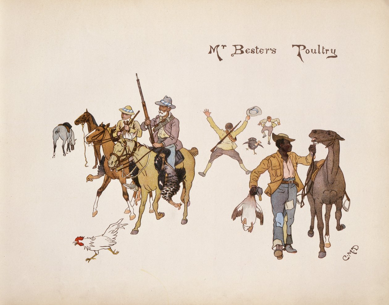 Mr Besters Drób, z The Leaguer of Ladysmith, 1900 autorstwa Captain Clive Dixon