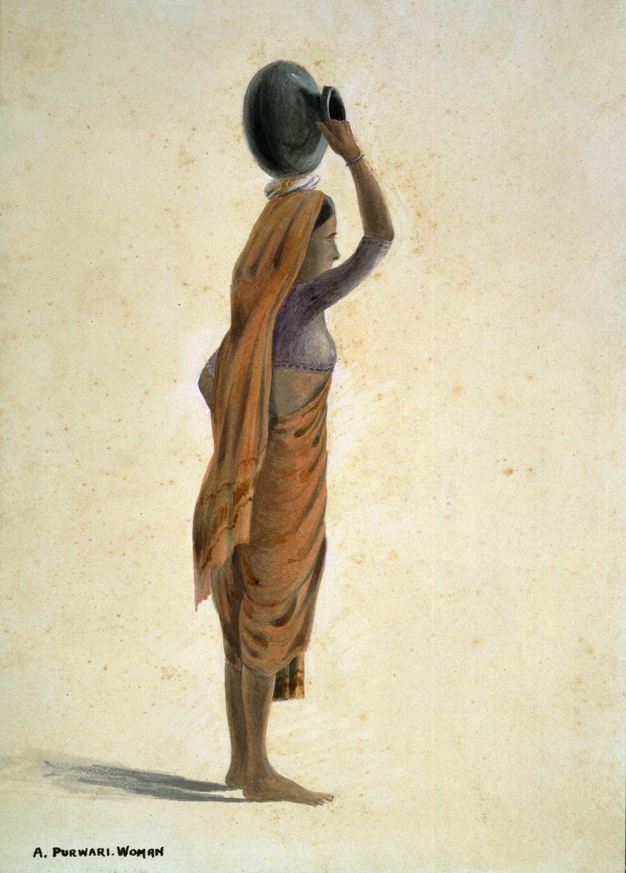 Kobieta Purwari, Indie autorstwa Captain Cornelius Francis James