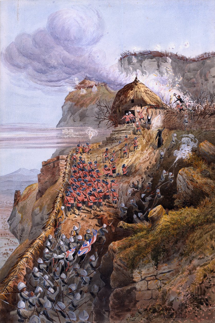 Szturm na Bramę, Magdalę, Abisynię autorstwa Captain Cornelius Francis James