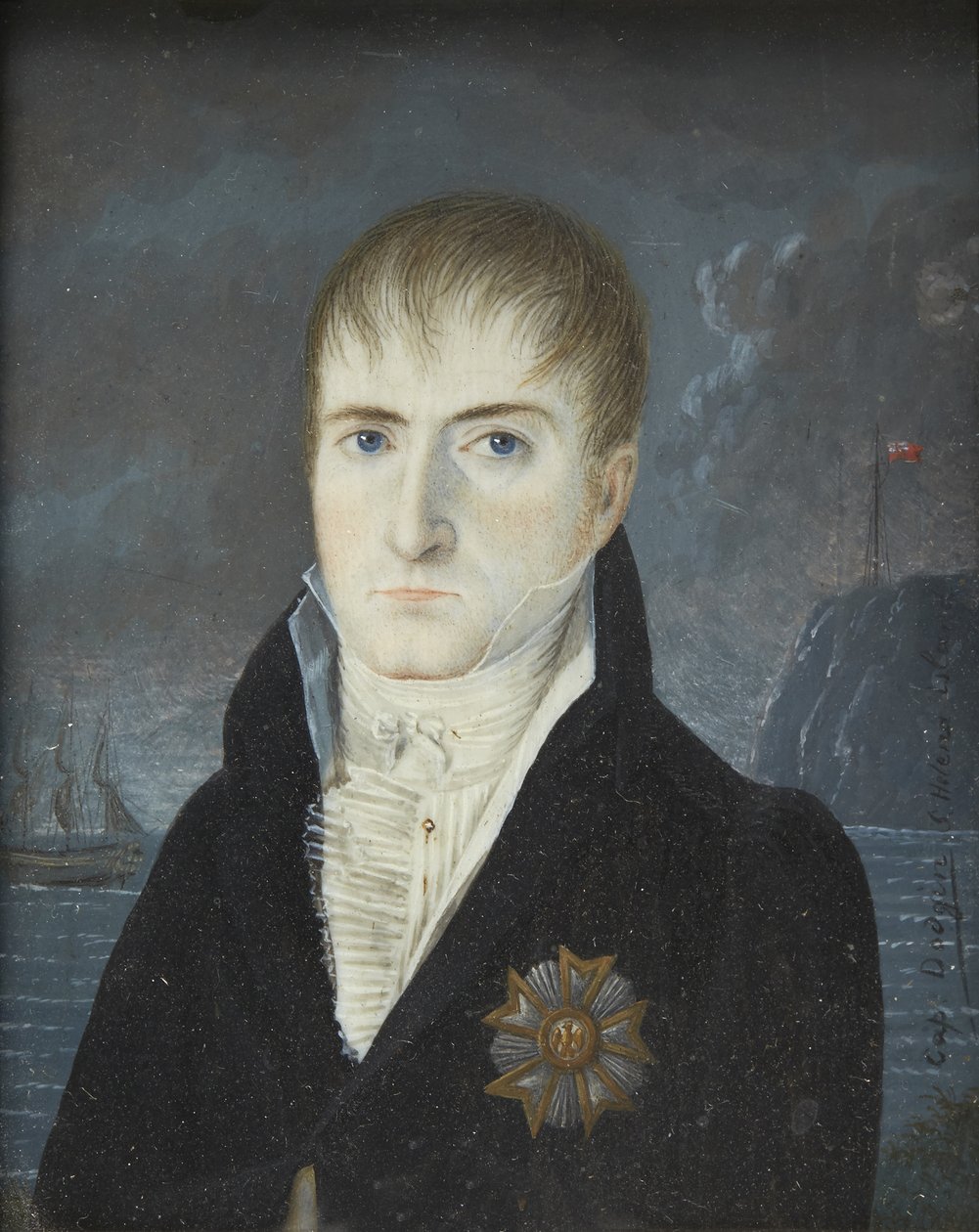 Portret Napoleona Bonaparte na wyspie Świętej Heleny, 1820 autorstwa Captain Dodgin