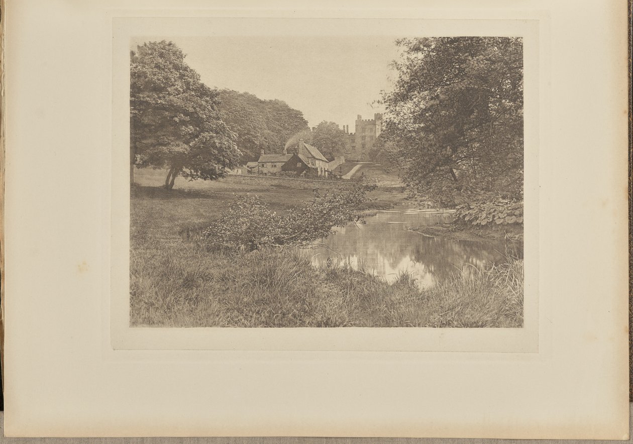 Haddon Hall i zagroda od strony rzeki autorstwa Captain George Bankart