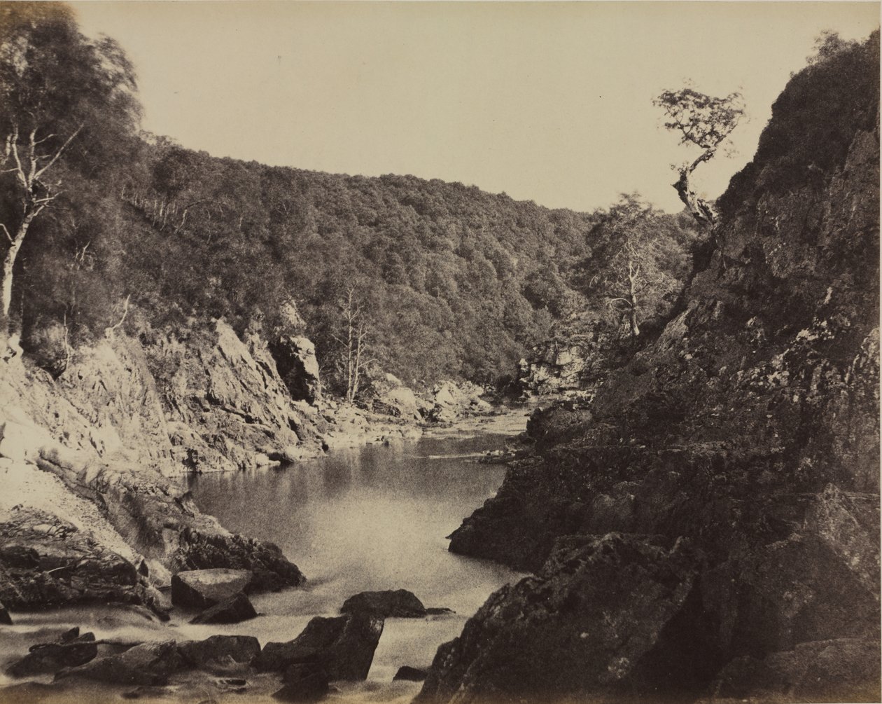 Krajobraz rzeczny, Szkocja, ok. 1858. autorstwa Captain Horatio Ross